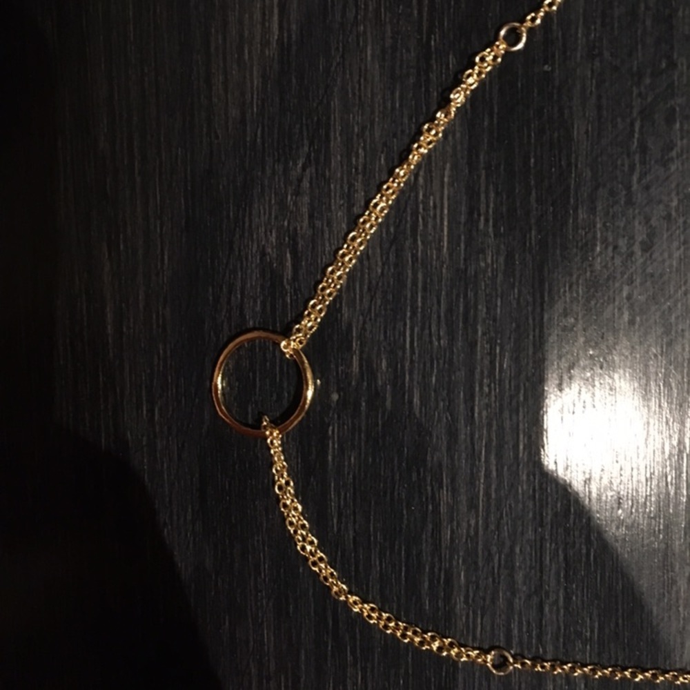 Gorjana gold circle necklace